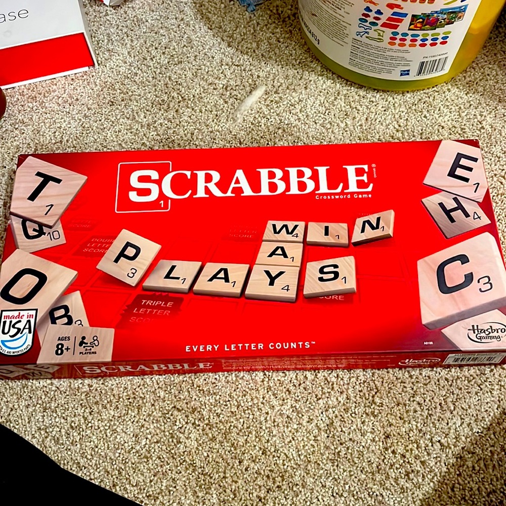 Hardly played scrabble game